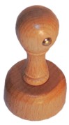 Round wooden stamp 50 mm in diameter