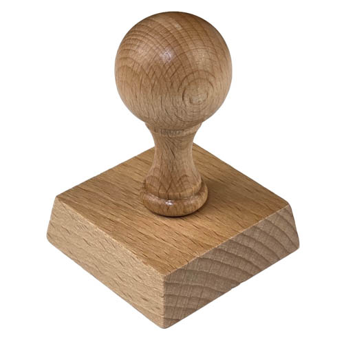 Wooden stamp 50 x 50 mm
