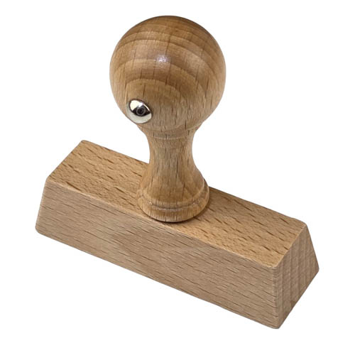 Trä gummitämpel 20 x 60 mm